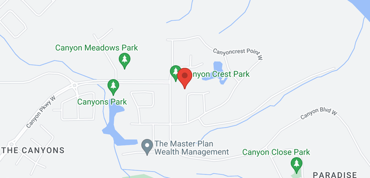 map of 46 Canyoncrest Court W